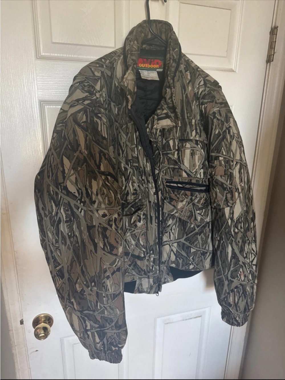 Outdoor Men’s Camo Puffer Jacket - Brown/Green